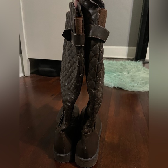 Dark Brown Tall Rider Boots Women’s Size 12 - Picture 6 of 9